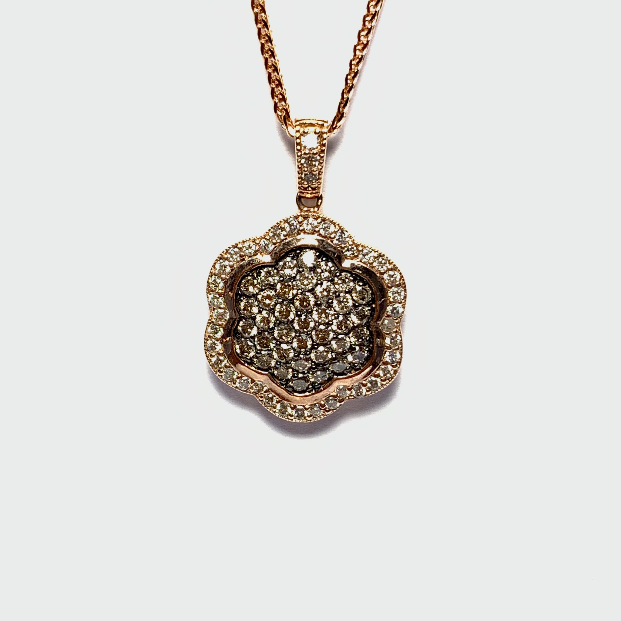 BROWN DIAMOND PENDANT
