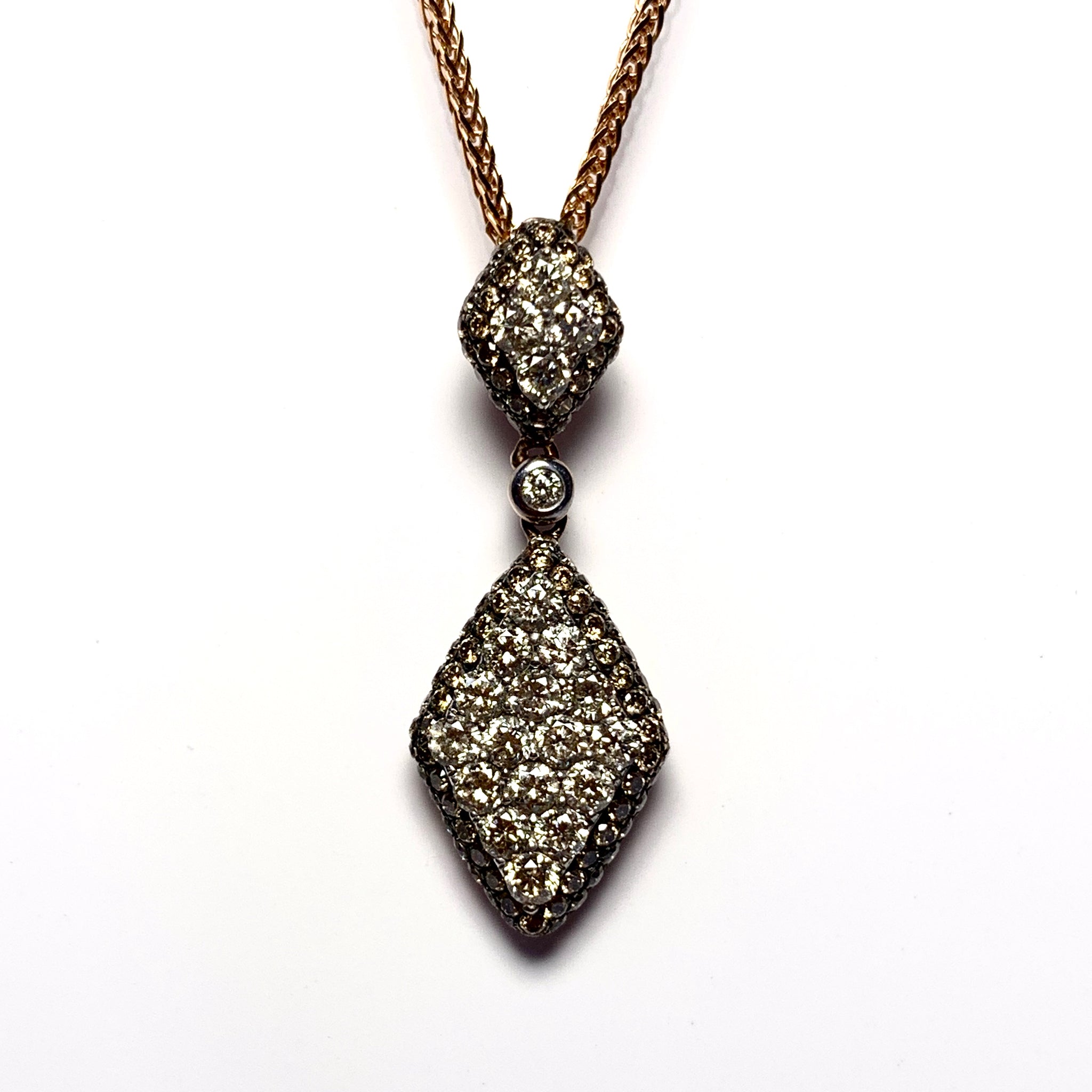 BROWN DIAMOND PENDANT