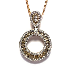 BROWN DIAMOND PENDANT