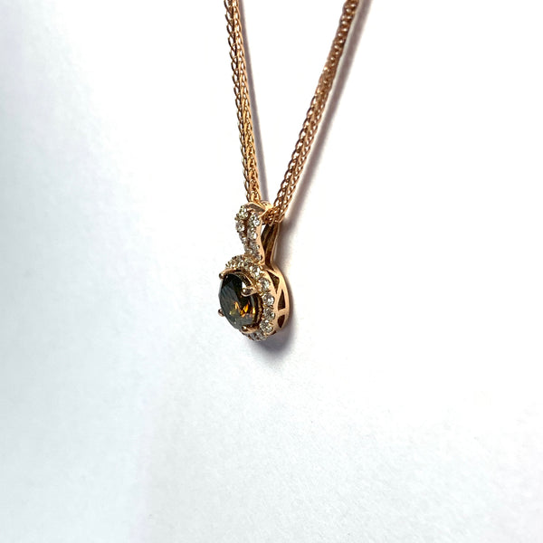 BROWN DIAMOND PENDANT