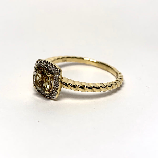 BROWN DIAMOND RING