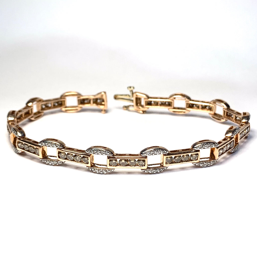Chocolate diamond bangle bracelet Clearance