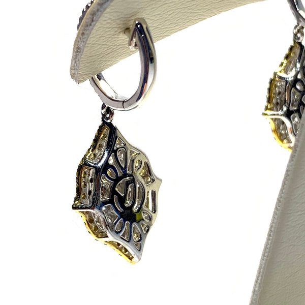 NATURAL YELLOW DIAMOND EARRINGS