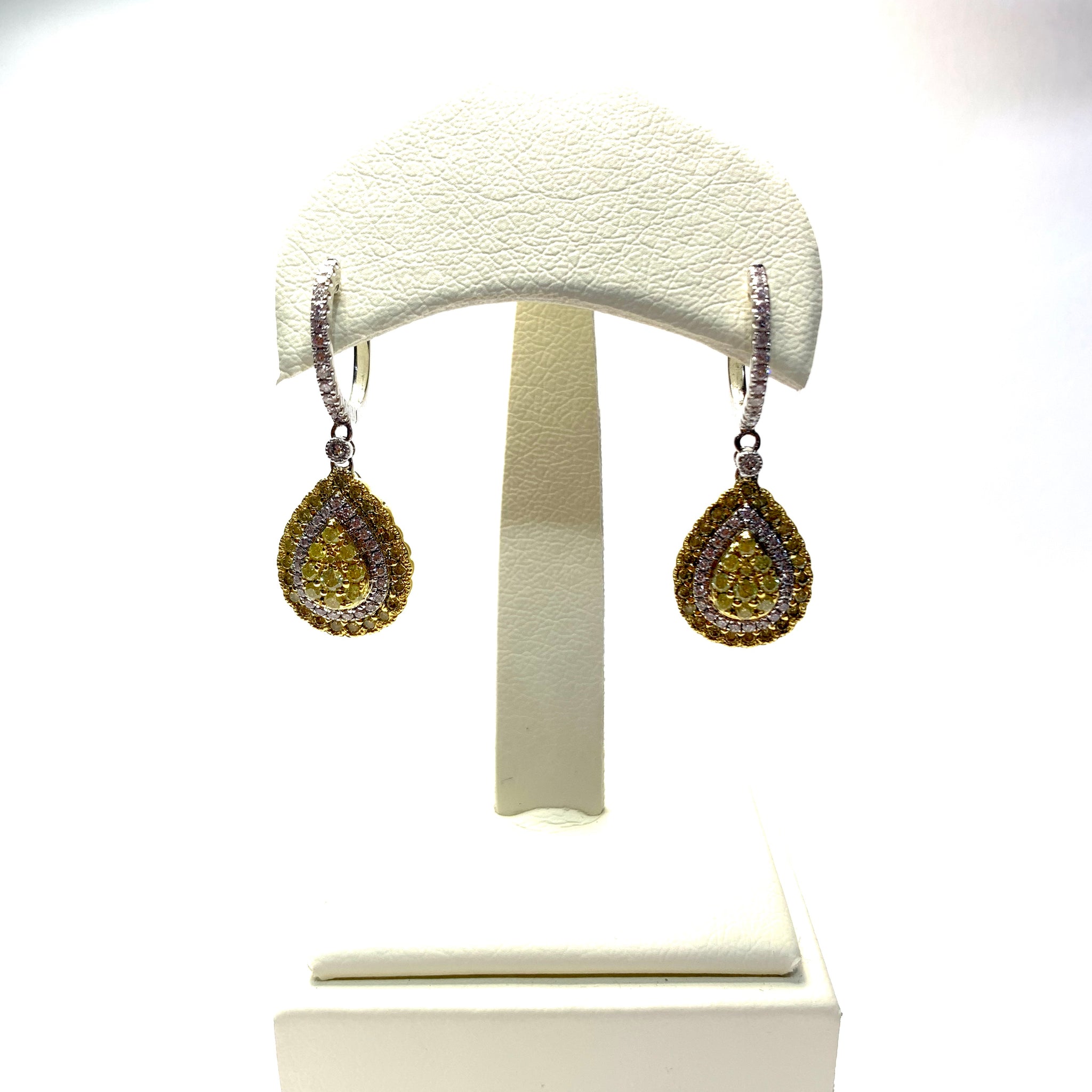 NATURAL YELLOW DIAMOND EARRINGS