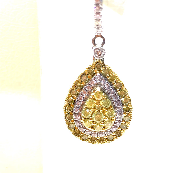 NATURAL YELLOW DIAMOND EARRINGS