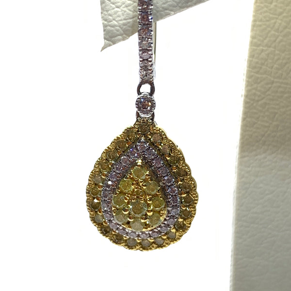 NATURAL YELLOW DIAMOND EARRINGS
