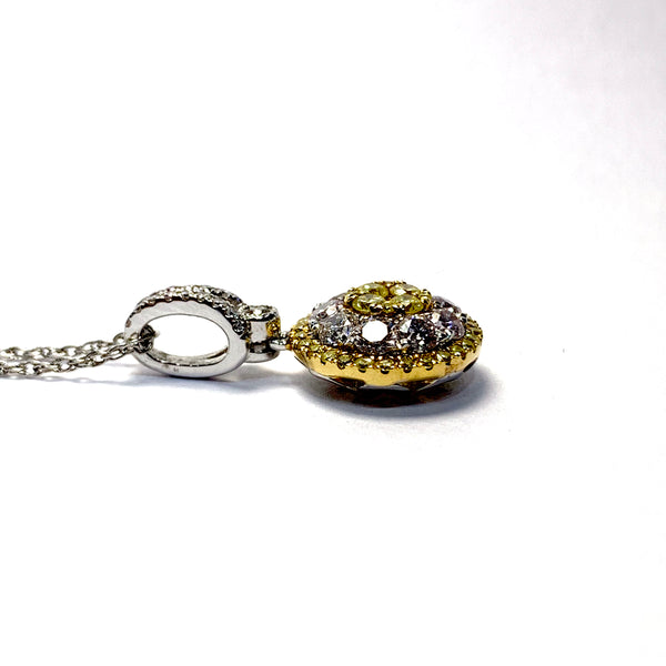 NATURAL YELLOW DIAMOND PENDANT