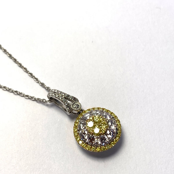 NATURAL YELLOW DIAMOND PENDANT