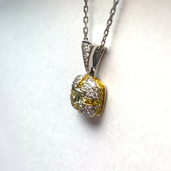 NATURAL YELLOW DIAMOND PENDANT