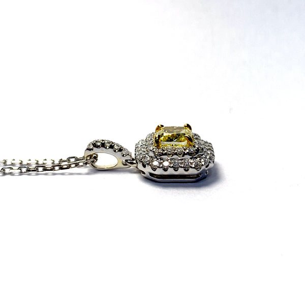 NATURAL YELLOW DIAMOND PENDANT