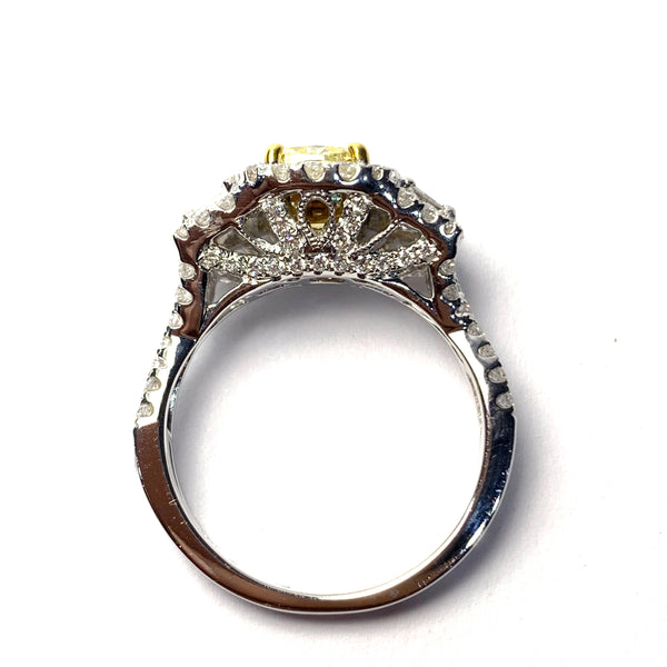 NATURAL YELLOW DIAMOND RING