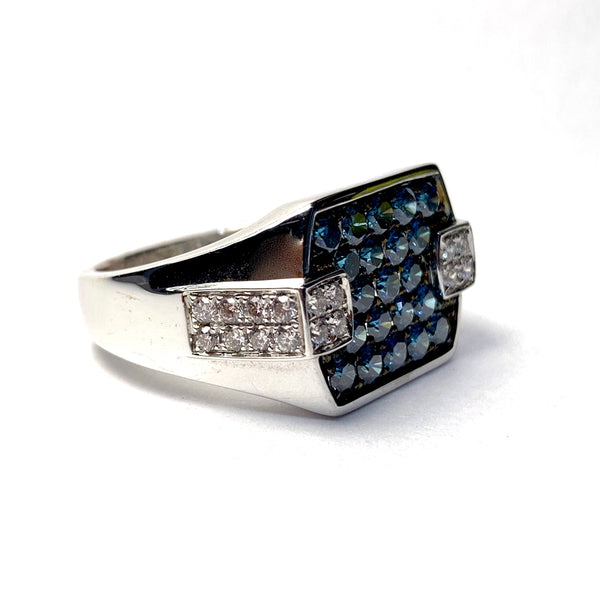 MEN’S BLUE DIAMOND RING