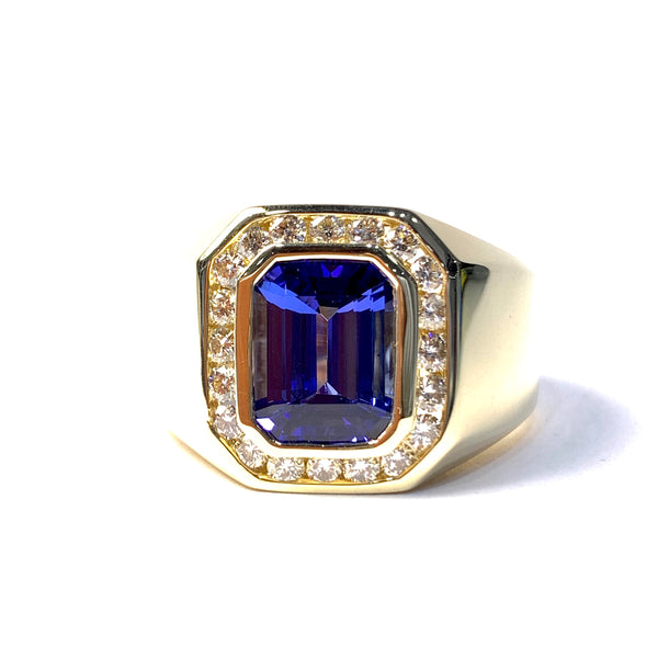 MEN’S TANZANITE RING