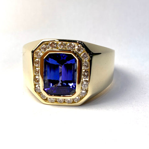 MEN’S TANZANITE RING