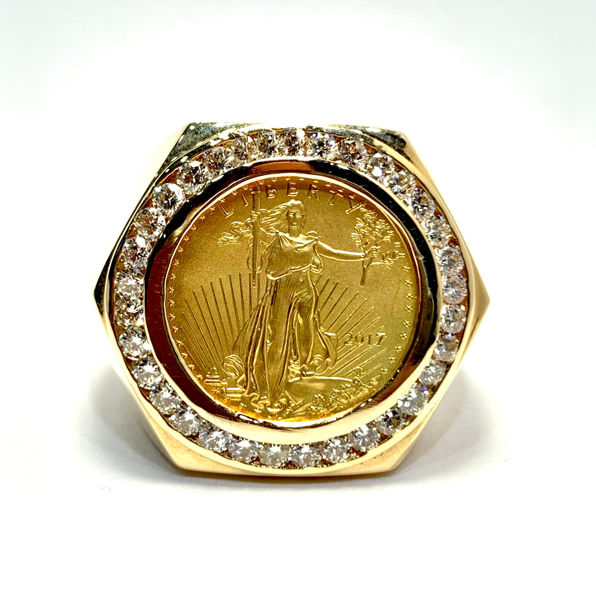 MEN’S GOLD COIN RING