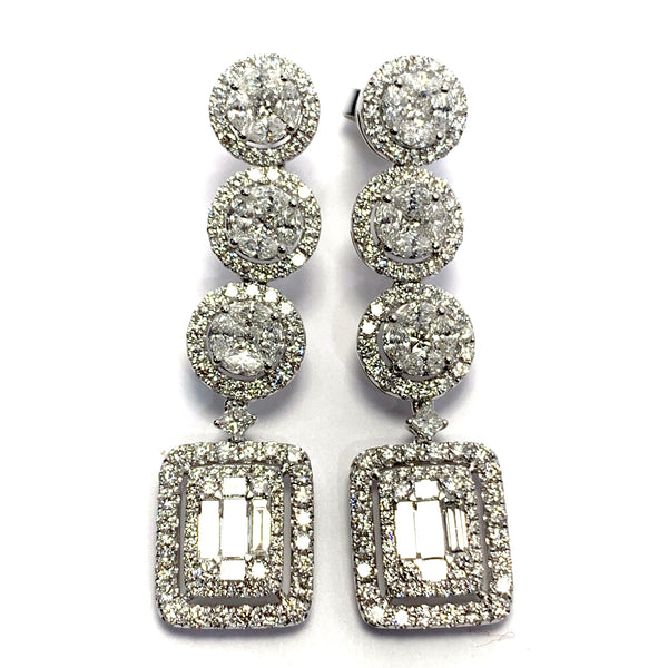 DIAMOND DANGLE EARRINGS