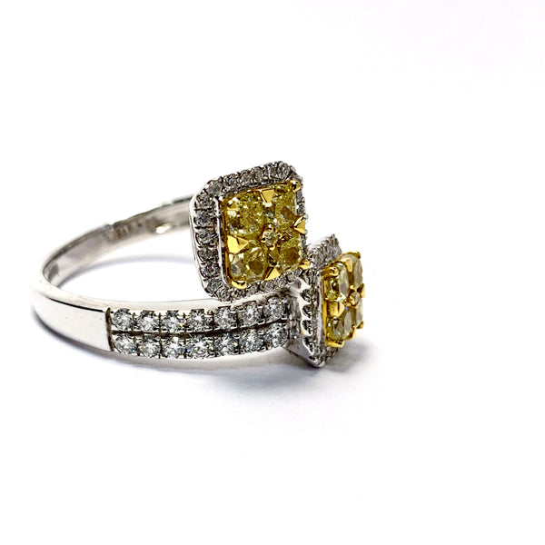 NATURAL YELLOW DIAMOND RING