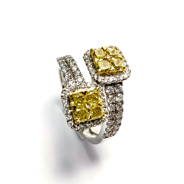 NATURAL YELLOW DIAMOND RING
