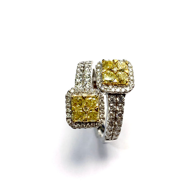 NATURAL YELLOW DIAMOND RING
