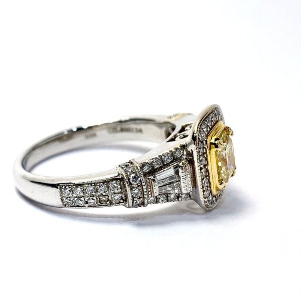NATURAL YELLOW DIAMOND RING