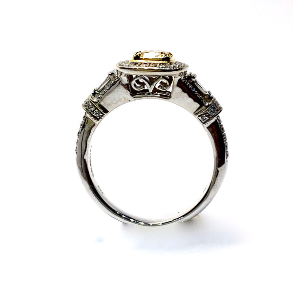 NATURAL YELLOW DIAMOND RING