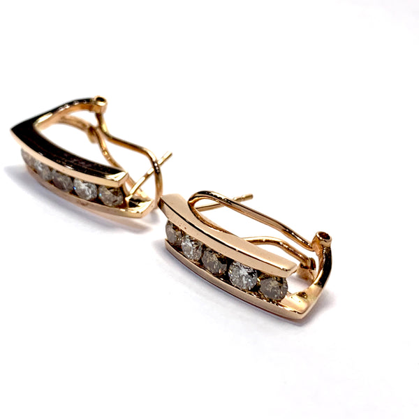 BROWN DIAMOND EARRINGS