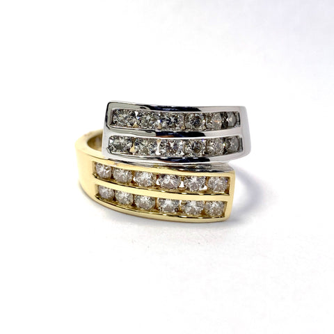 TWO TONE DIAMOND RING