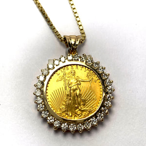 GOLD COIN PENDANT