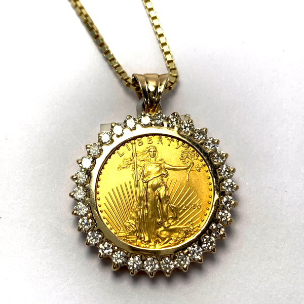 GOLD COIN PENDANT