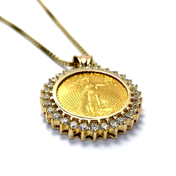 GOLD COIN PENDANT