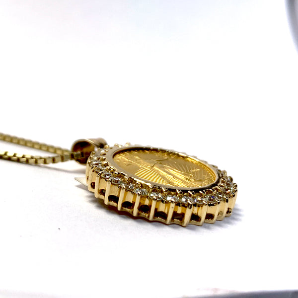 GOLD COIN PENDANT
