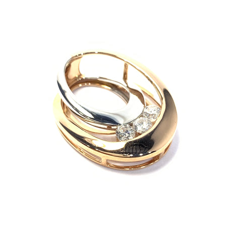 TWO TONE DIAMOND PENDANT