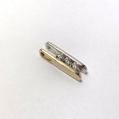 TWO TONE DIAMOND PENDANT
