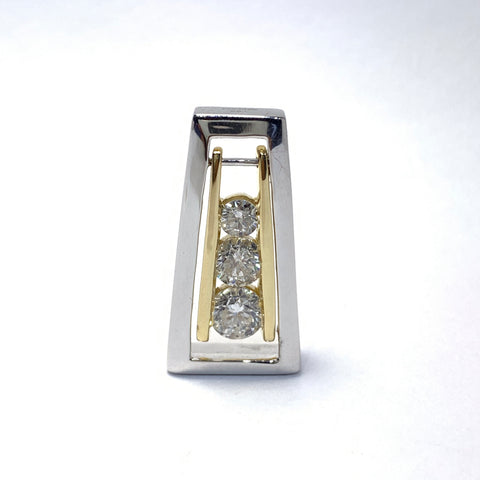 TWO TONE DIAMOND PENDANT