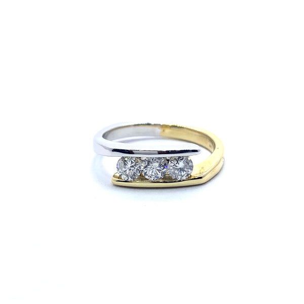 TWO TONE DIAMOND RING