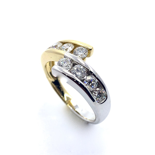 TWO TONE DIAMOND RING