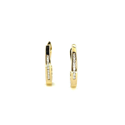 DIAMOND HOOP EARRINGS