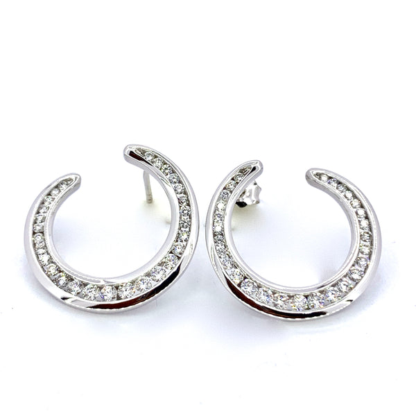 WHITE GOLD DIAMOND EARRINGS