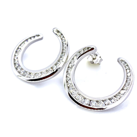 WHITE GOLD DIAMOND EARRINGS