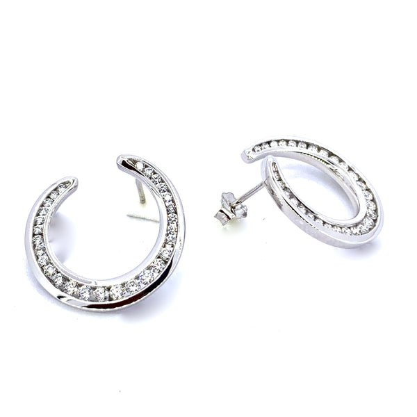 WHITE GOLD DIAMOND EARRINGS