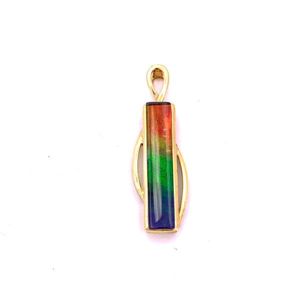 AMMOLITE COLUMN PENDANT