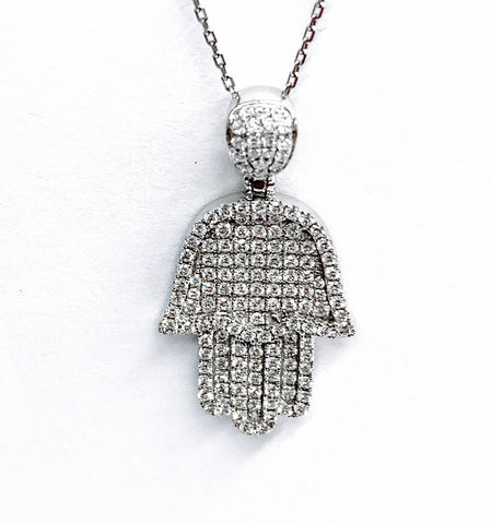 DIAMOND PENDANT (HAMSA)