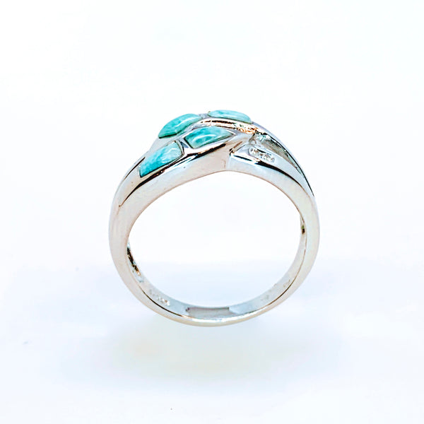 STATEMENT LARIMAR INLAY RING