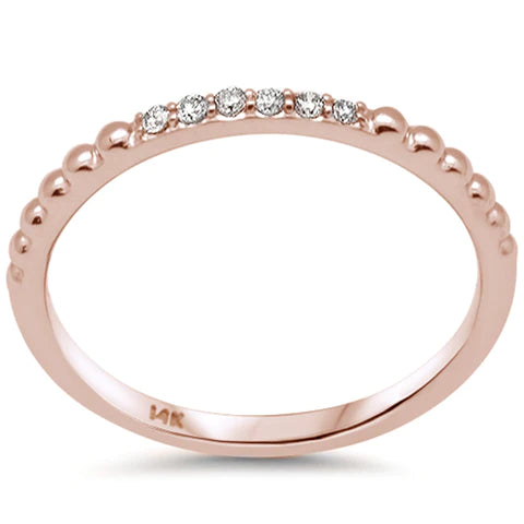 14K White Gold Diamond Ball Ring