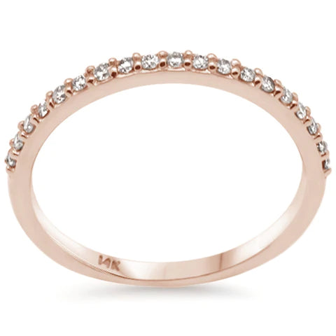 White Gold Diamond Stackable Ladies Band