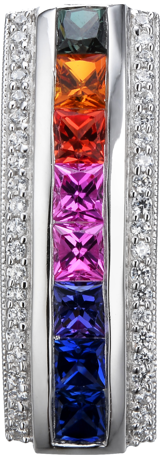 MULTICOLOR SAPPHIRE PENDANT