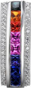 MULTICOLOR SAPPHIRE PENDANT