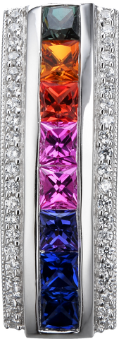 MULTICOLOR SAPPHIRE PENDANT