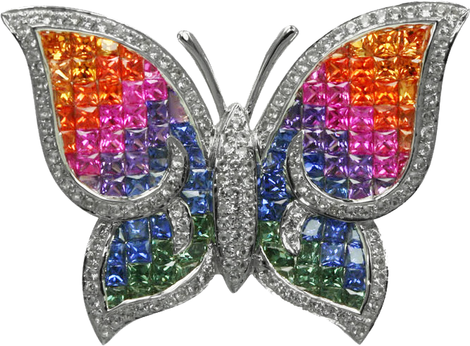 MULTICOLOR SAPPHIRE PENDANT