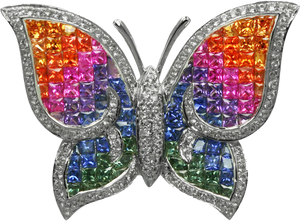 MULTICOLOR SAPPHIRE PENDANT
